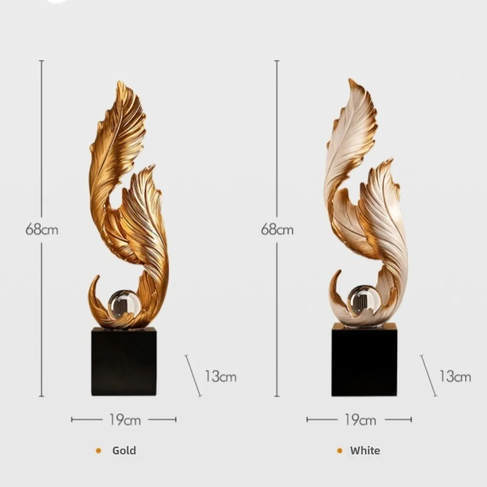 Modern creative sculpture for home decor by MC THE BLACK DIAMOND, featuring an abstract artistic design for stylish interior decoration.