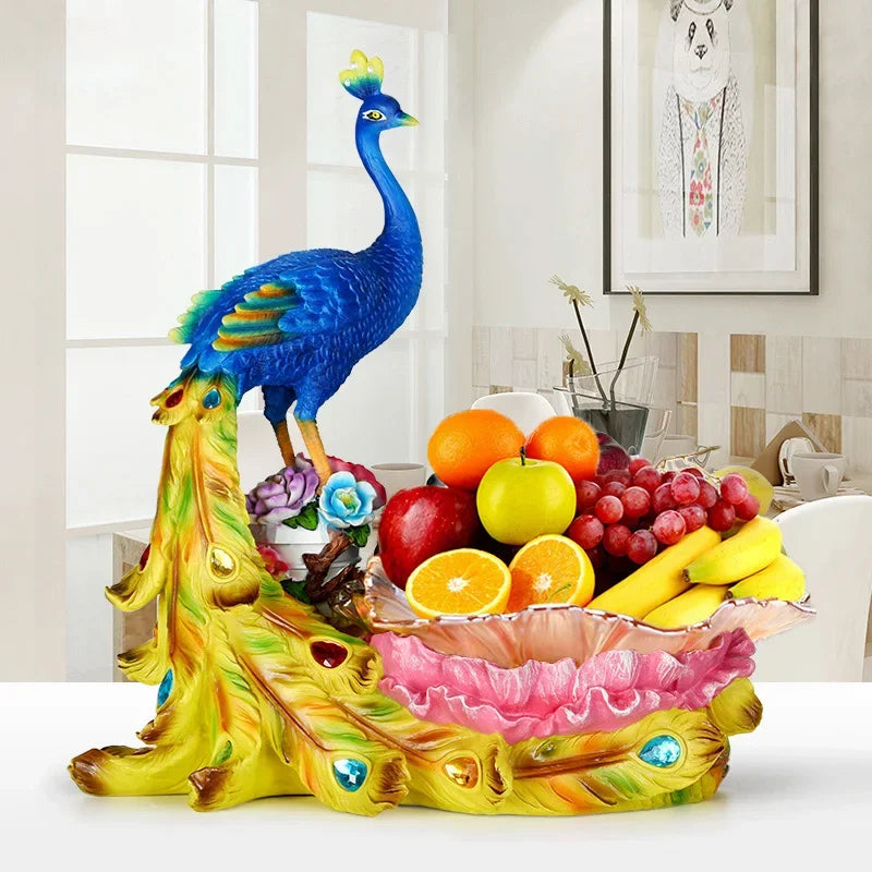 Decorative fruit-shaped plate by MC THE BLACK DIAMOND used as a desktop storage or snack tray for creative decoration.