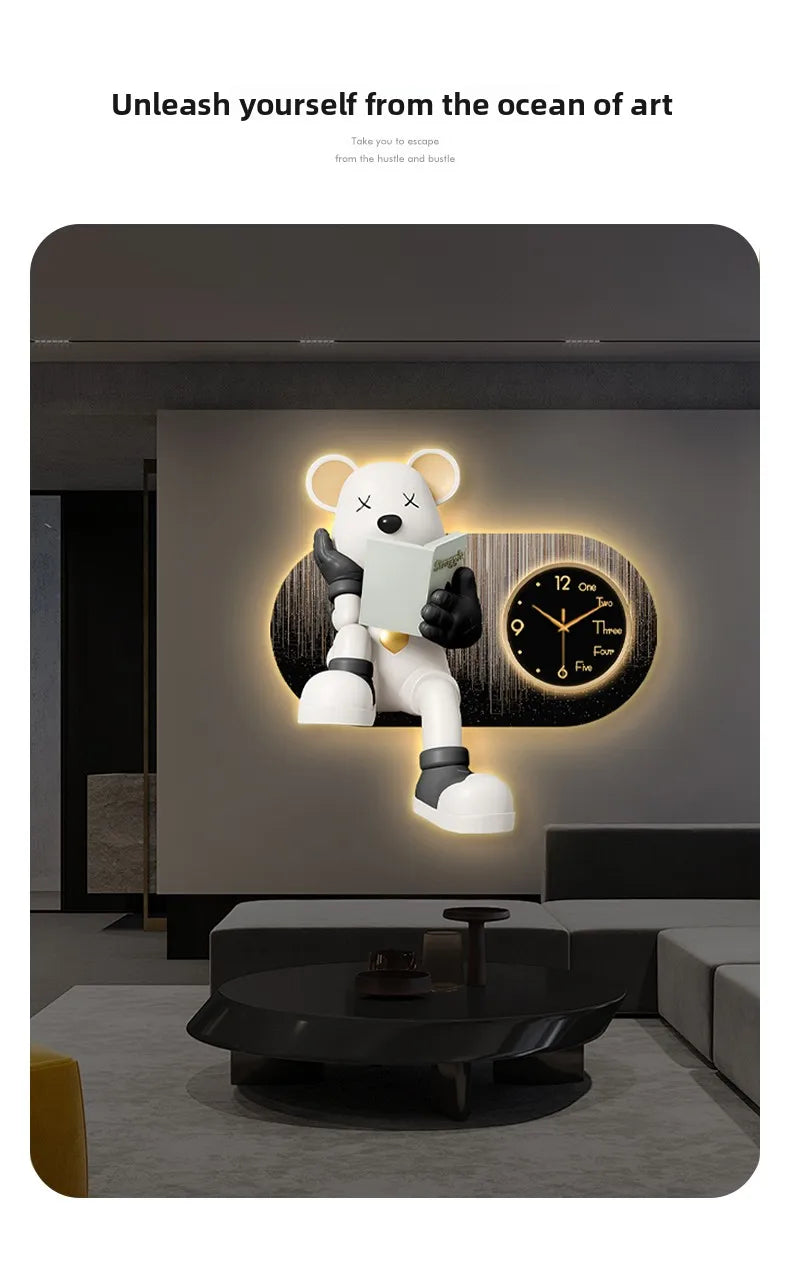 Creative Living Room Wall Clock by 𝕄𝕔 𝕋𝕙𝕖 𝔹𝕝𝕒𝕔𝕜 𝔻𝕚𝕒𝕞𝕠𝕟�