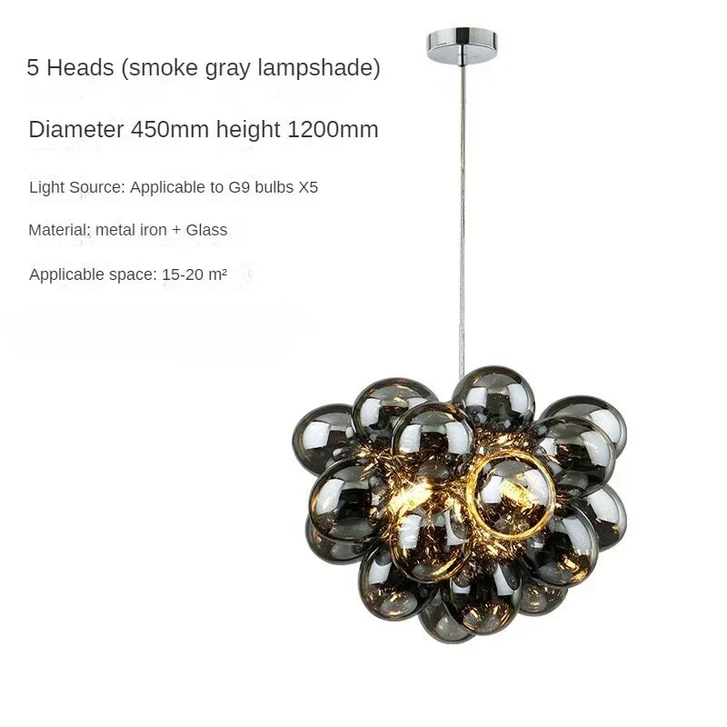Modern Grape Glass Chandelier by 𝕄𝕔 𝕋𝕙𝕖 𝔹𝕝𝕒𝕔𝕜 𝔻𝕚𝕒𝕞𝕠𝕟�