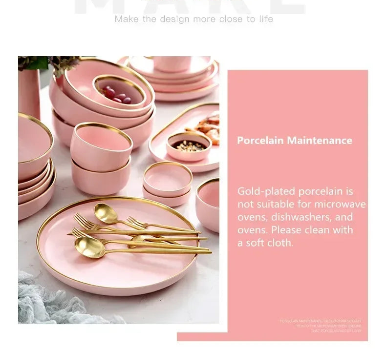 Set of ceramic dinnerware from MC THE BLACK DIAMOND, including plates and bowls for kitchen table use