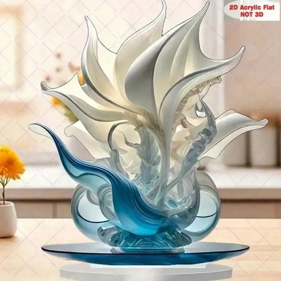 Elegant Lily vase by MC THE BLACK DIAMOND, perfect for home and office decor, featuring a sleek design and decorative flowers.
