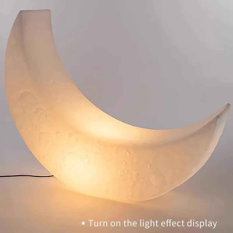 MC THE BLACK DIAMOND Moon Floor Lamp for home decor, featuring a sleek, modern design with a spherical moon-shaped shade.