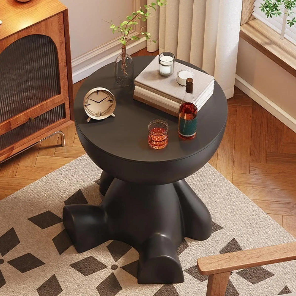 Creative side end table by MC The Black Diamond, featuring a modern home decor design with a sleek, stylish appearance.