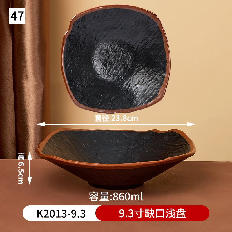 Japanese Melamine dinner plate from 𝕄𝕔 𝕋𝕙𝕖 𝔹𝕝𝕒𝕔𝕜 𝔻𝕚𝕒𝕞𝕠𝕟�