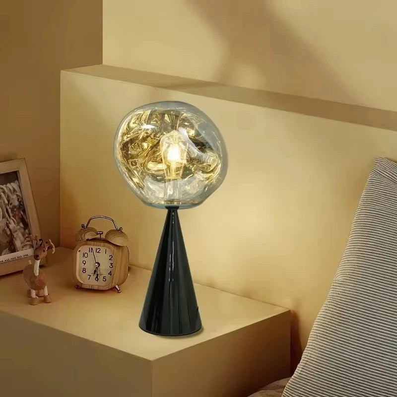 Black Lava Floor Lamp by 𝕄𝕔 𝕋𝕙𝕖 𝔹𝕝𝕒𝕔𝕜 𝔻𝕚𝕒𝕞𝕠𝕟𝕕