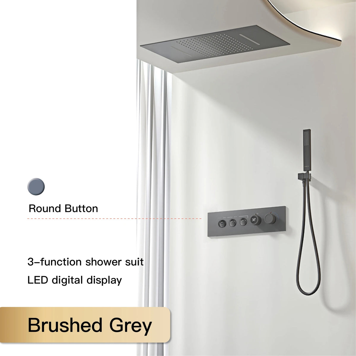 Luxury black brass shower system wall-mounted for bath from 𝕄𝕔 𝕋𝕙𝕖 𝔹𝕝𝕒𝕔𝕜 𝔻𝕚𝕒𝕞𝕠�