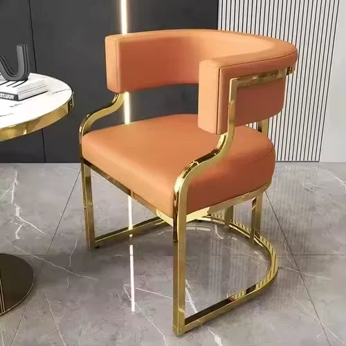 Simple style dining chair from MC THE BLACK DIAMOND with a sleek wooden frame and upholstered seat for modern home decor.