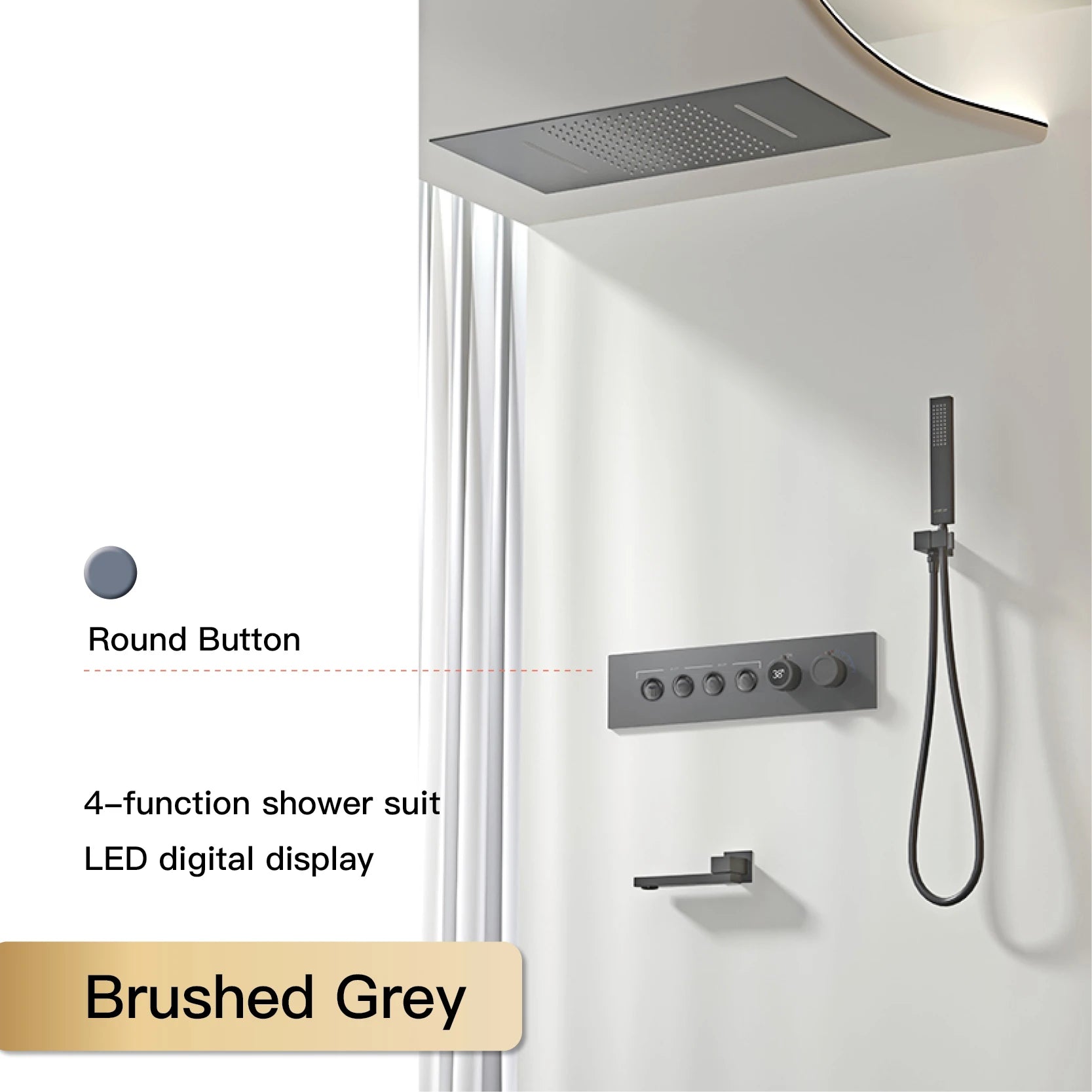 Black brass shower system wall-mounted for bath from 𝕄𝕔 𝕋𝕙𝕖 𝔹𝕝𝕒𝕔𝕜 𝔻𝕚𝕒𝕞𝕠�