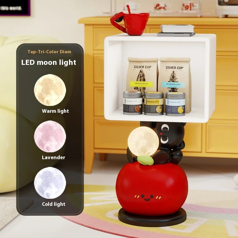 Cute cartoon children's room nightstand table by MC The Black Diamond featuring colorful, playful design suitable for kids' bedrooms.