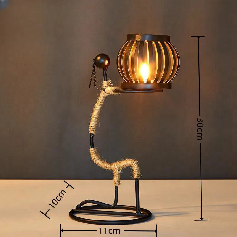 Handmade candle holder decor featuring intricate figurines by 𝕄𝕔 𝕋𝕙𝕖 𝔹𝕝𝕒𝕔𝕜 𝔻𝕚𝕒𝕞𝕠�