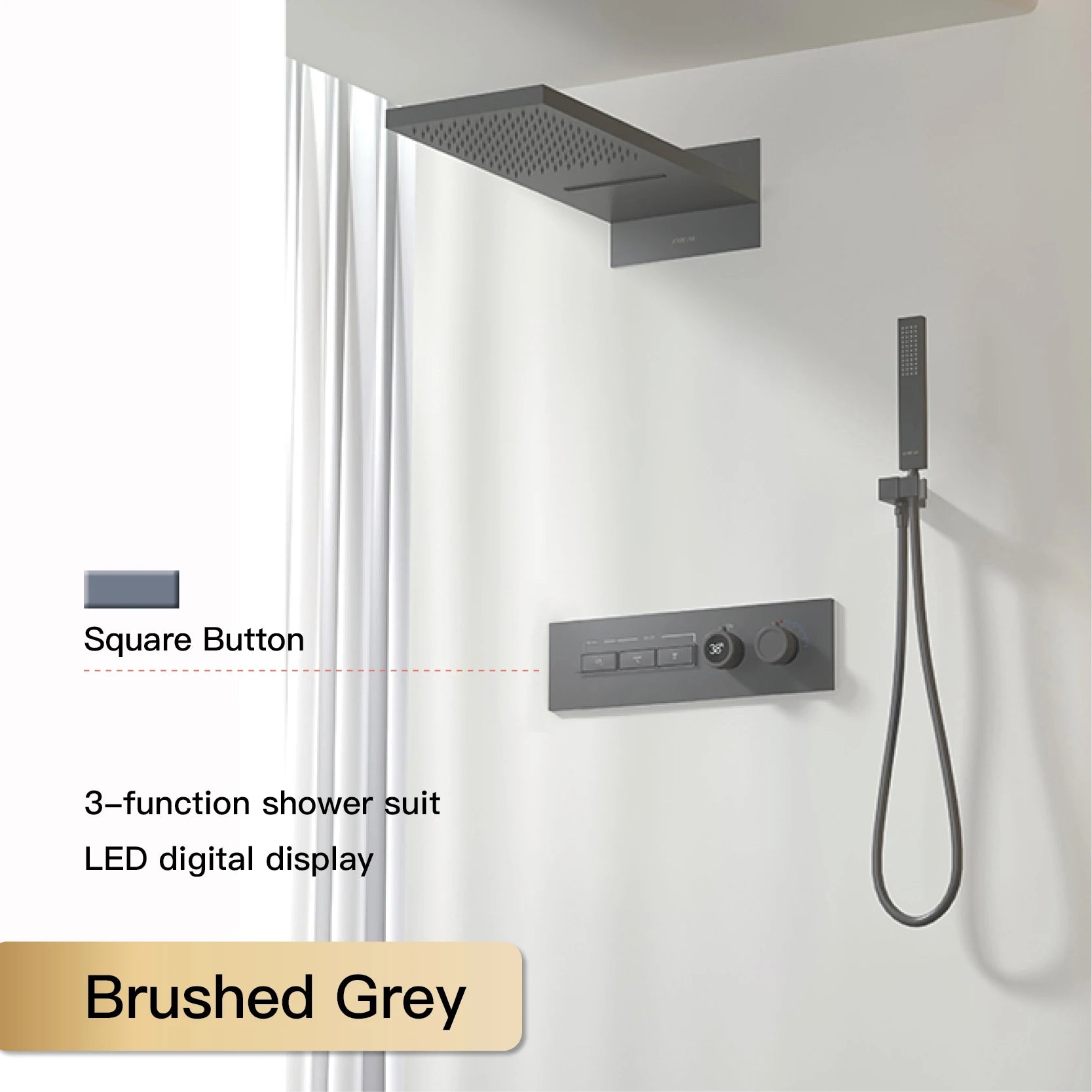 Luxury black brass wall-mounted shower system for bath, featuring modern design and sleek fixtures by 𝕄𝕔 𝕋𝕙𝕖 𝔹𝕝𝕒𝕔𝕜 𝔻𝕚𝕒