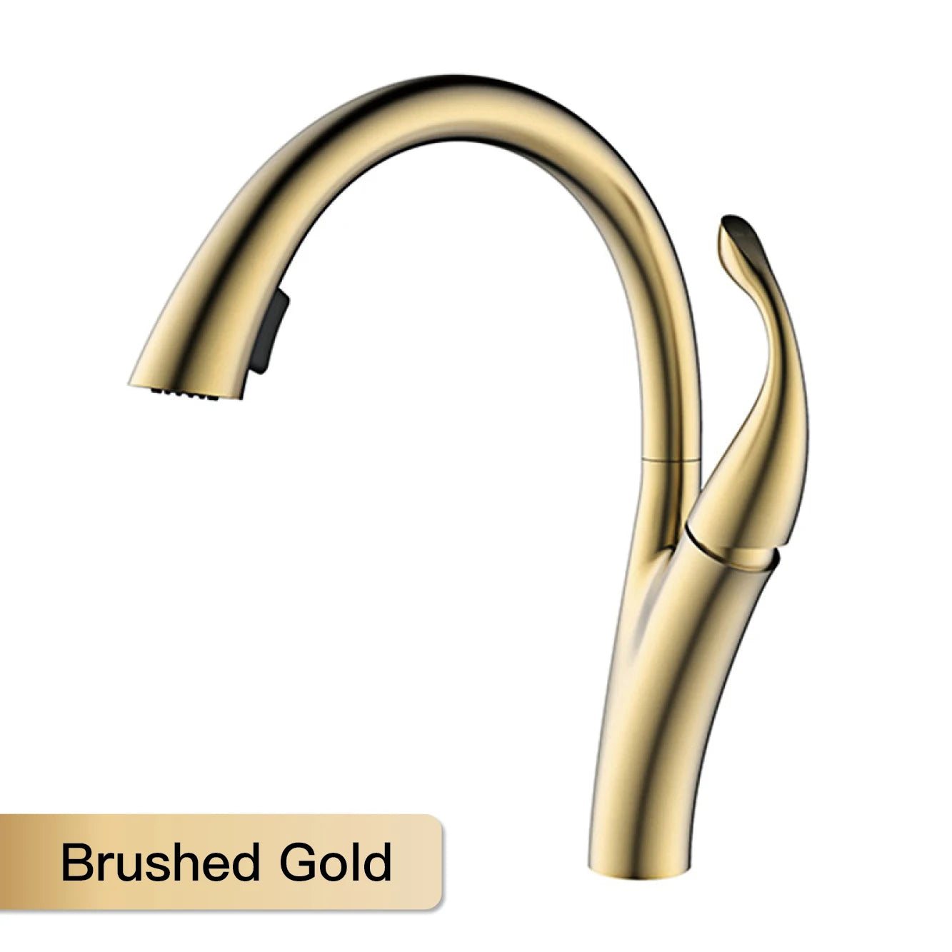 Dual-spray pull-out kitchen faucet by MC THE BLACK DIAMOND with a sleek chrome finish and flexible hose for easy use.