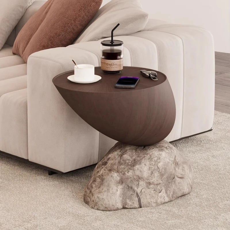 Modern minimalist Ymitation stone-shaped coffee table by 𝕄𝕮 𝕋𝕙𝕖 𝔹𝕝𝕒𝕔𝕜 𝔻𝕚𝕒𝕞𝕠�