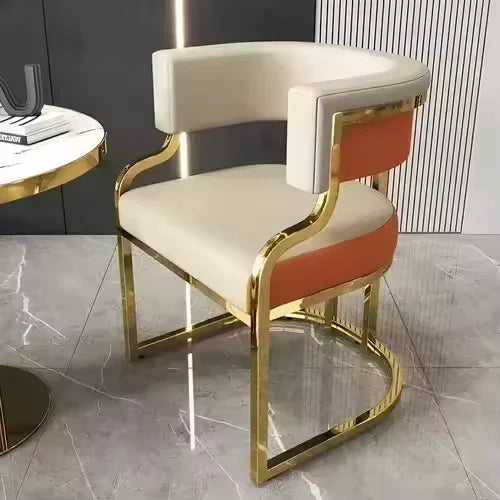 Simple style dining chair by MC THE BLACK DIAMOND, featuring a sleek wooden frame and comfortable upholstered seat for home decor.