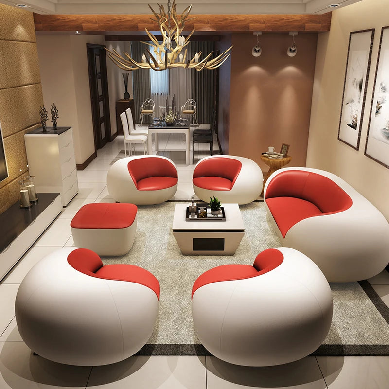 Top grade cow leather sofa by MC THE BLACK DIAMOND, stylish living room furniture with a modern design and plush seating.