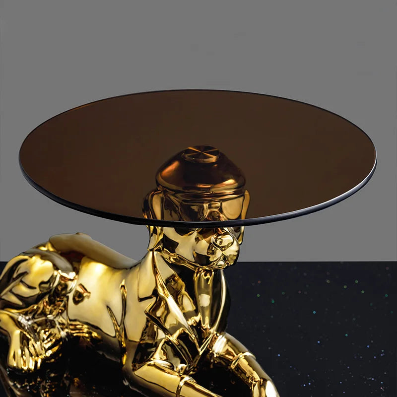 Luxury MC THE BLACK DIAMOND coffee table with modern design, featuring a sleek light finish for UR living room decor.