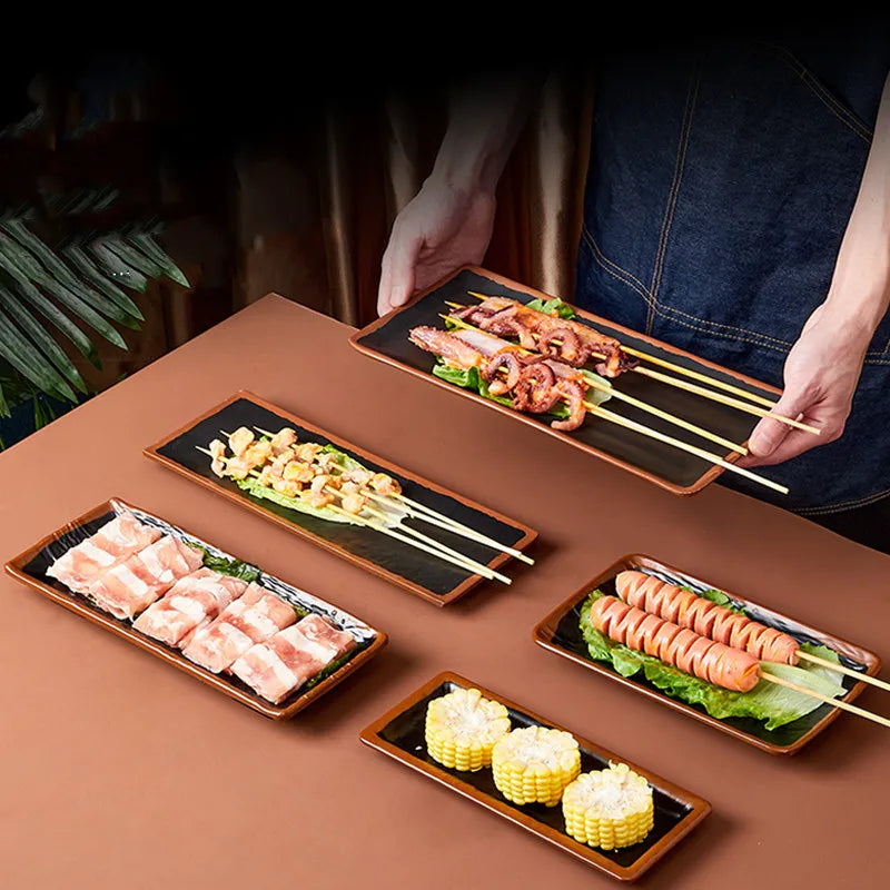 Japanese melamine dinner plate from 𝕄𝕔 𝕋𝕙𝕖 𝔹𝕝𝕒𝕔𝕜 𝔻𝕚𝕒𝕞𝕠𝕟�