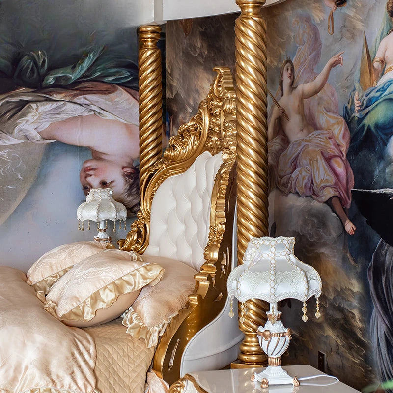 European luxury round four poster bed by 𝕄𝕔 𝕋𝕙𝕖 𝔹𝕝𝕒𝕔𝕜 𝔻𝕚𝕒𝕞𝕠𝕟�