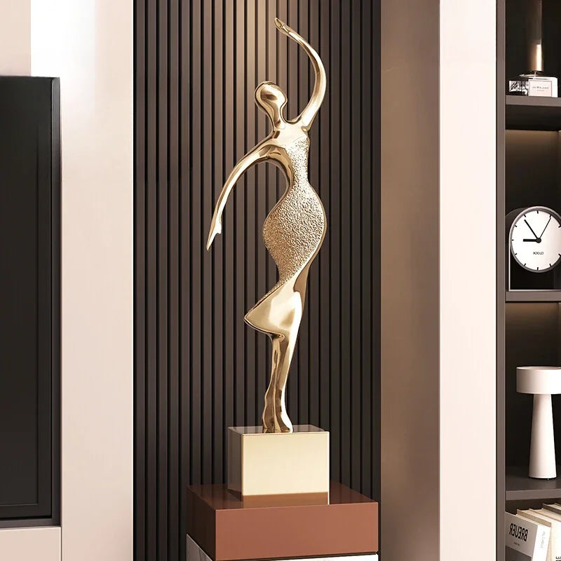Living room niche decoration sculpture by MC THE BLACK DIAMOND, detailed statue for interior decor and stylish accent piece.
