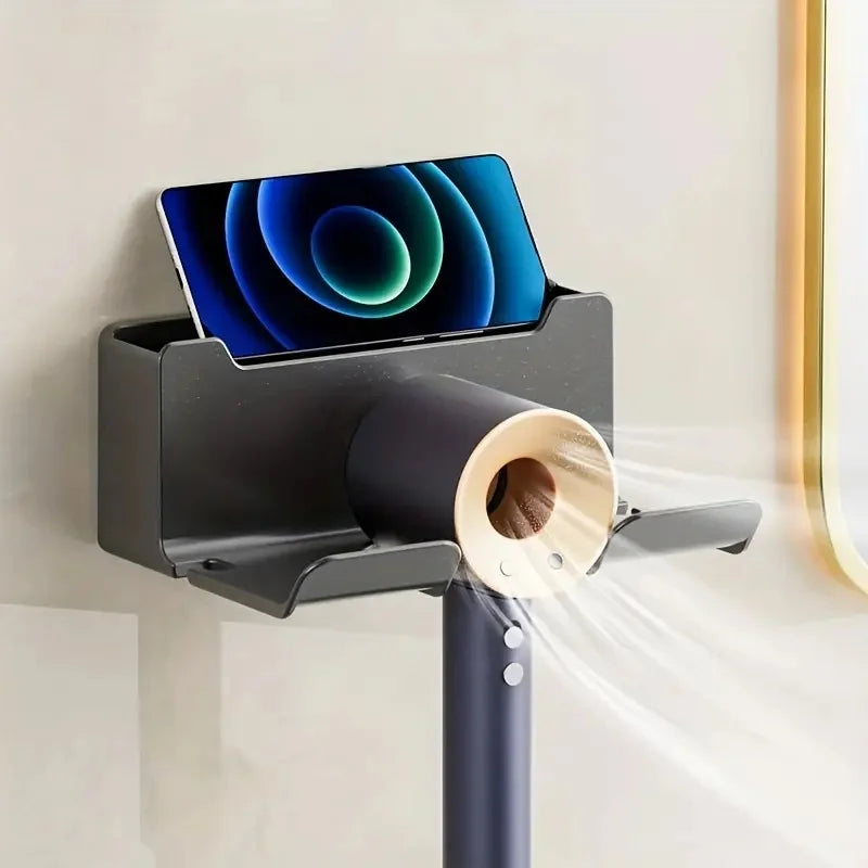 MC THE BLACK DIAMOND hair dryer organizer storage for bathroom accessories, keeping your hair dryer and tools neatly arranged.