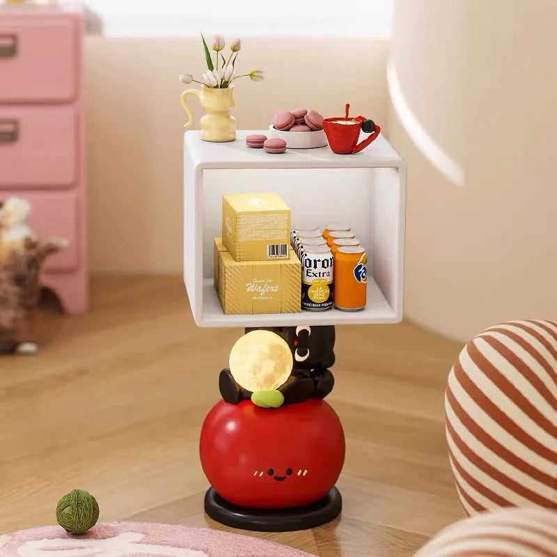 Cute cartoon-themed children's nightstand table by MC The Black Diamond, featuring playful design for kids' bedrooms.