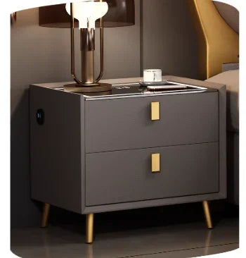 Complete bedroom furniture king set featuring a stylish bed from MC THE BLACK DIAMOND with matching bedroom pieces.