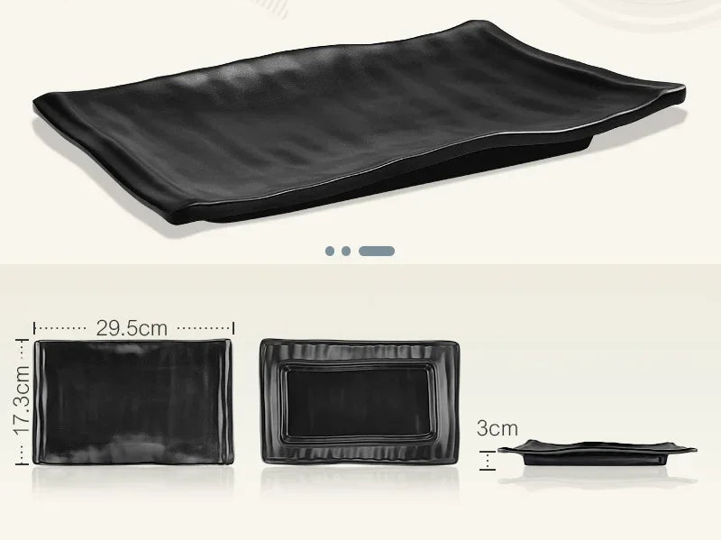 MC THE BLACK DIAMOND dinnerware set with plates, bowls, and utensils for household kitchen and main dish service.