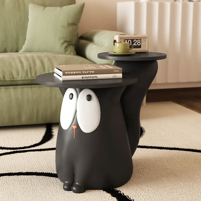 Creative Cat Coffee Table by MC THE BLACK DIAMOND, kids' zone furniture featuring a playful cat design in a modern living space.