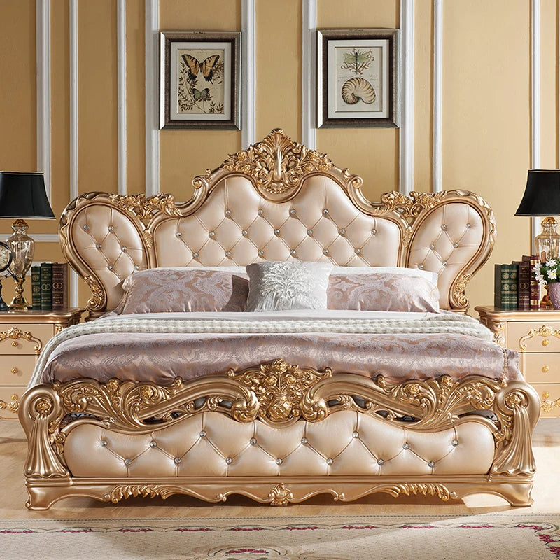 Luxury MC THE BLACK DIAMOND princess bed with ergonomic design, trendy and comfortable double bed, featuring cute accents and elegant style.