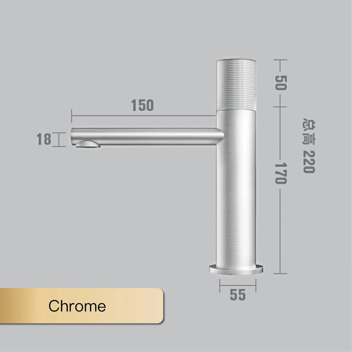 Black brass bathroom sink faucet with round handle, ideal for hand washing, by MC THE BLACK DIAMOND.