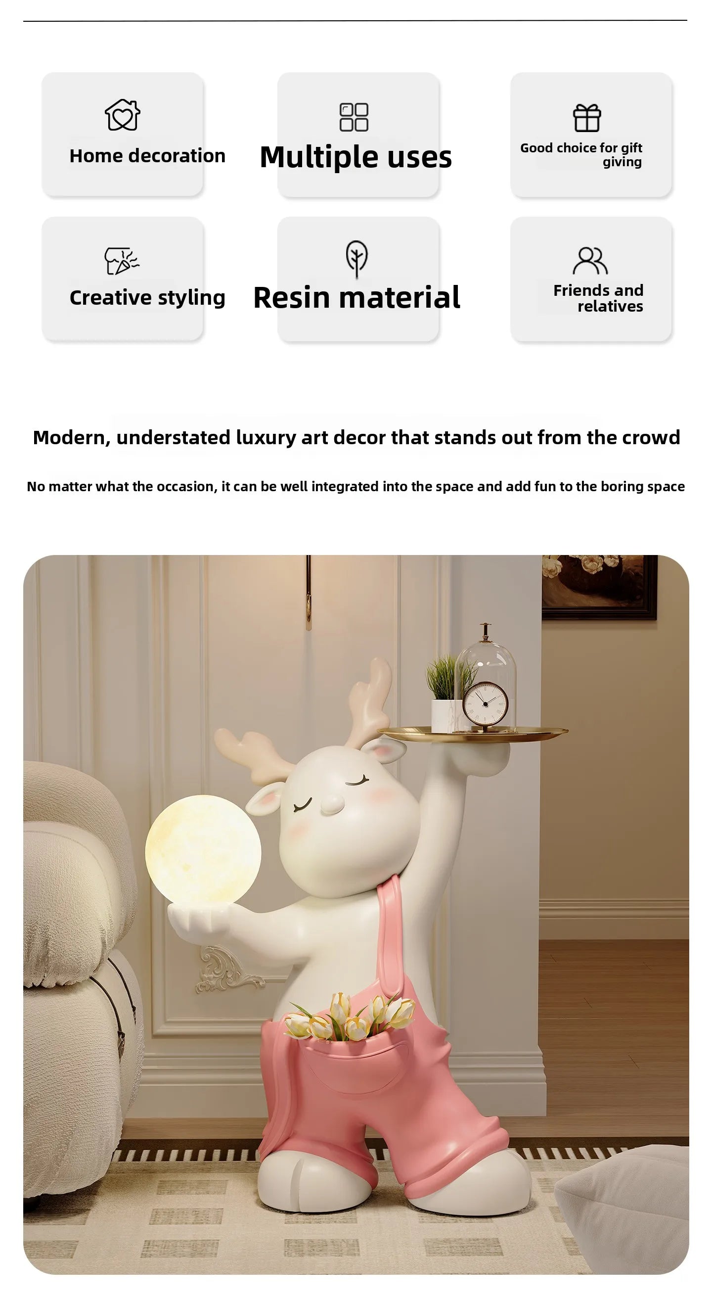 Decorative Nordic figurines by MC THE BLACK DIAMOND, stylish home decor accents for modern interior design.
