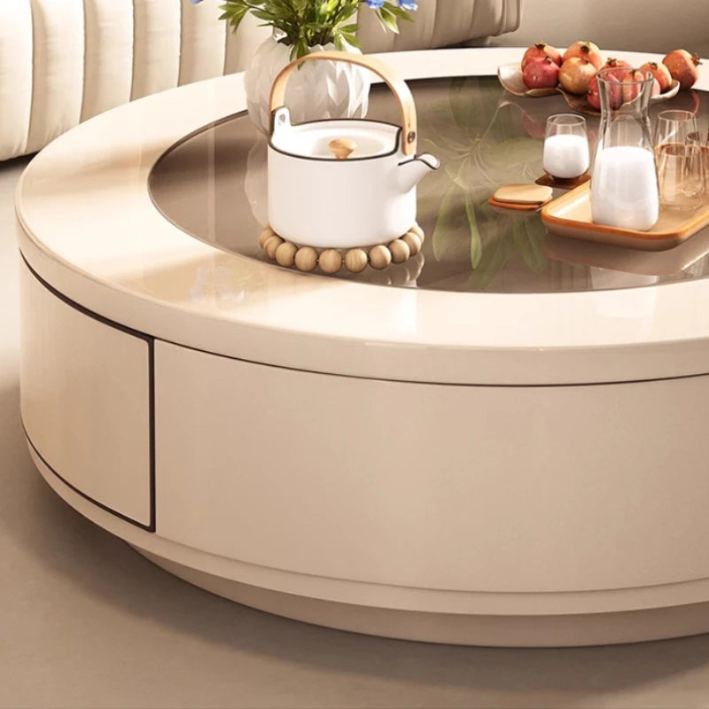 Nordic minimalist luxury coffee table by MC THE BLACK DIAMOND with sleek storage design and modern aesthetic.