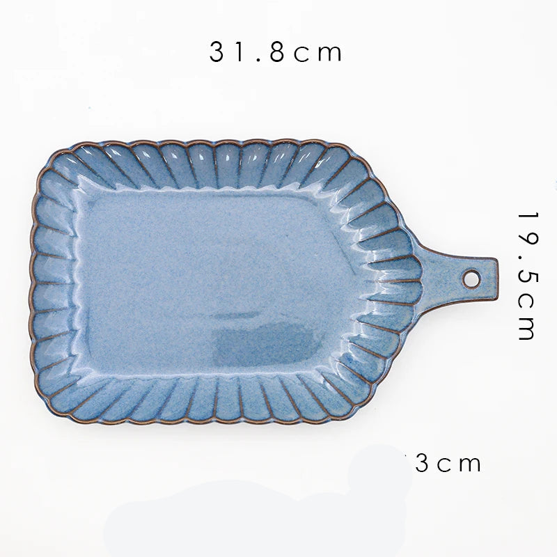 Western dinnerware set by MC THE BLACK DIAMOND featuring kiln-variable glaze tableware for elegant dining.