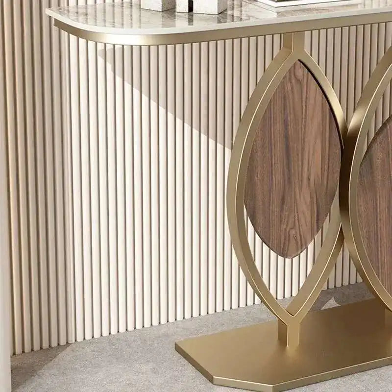 Semi-circular wall porch cabinet from MC THE BLACK DIAMOND, Italian living room furniture, stylish home decor table with storage.