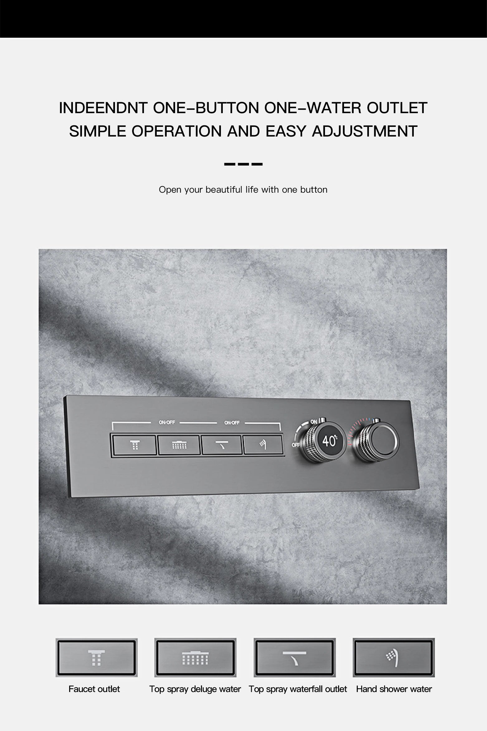Wall-mounted black brass shower system from 𝕄𝕔 𝕋𝕙𝕖 𝔹𝕝𝕒𝕔𝕜 𝔻𝕚𝕒𝕞𝕠𝕟�