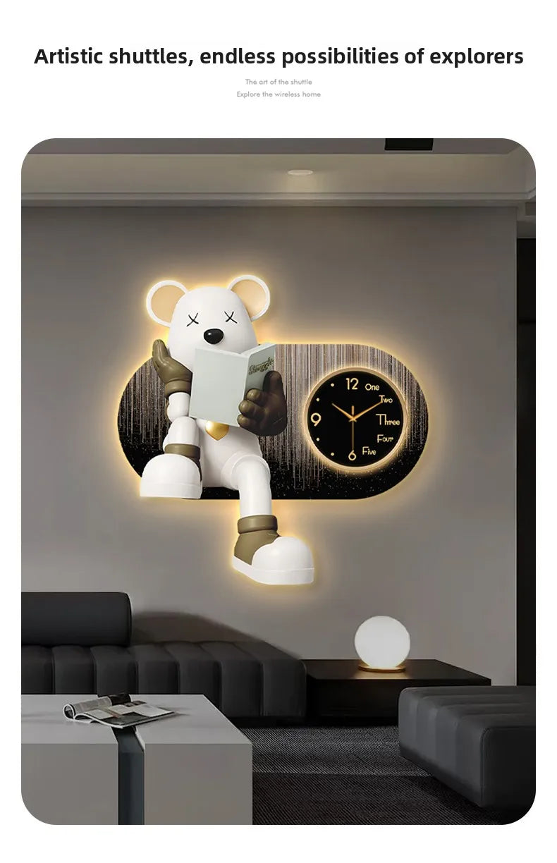 Creative Living Room Wall Clock by 𝕄𝕔 𝕋𝕙𝕖 𝔹𝕝𝕒𝕔𝕜 𝔻𝕚𝕒𝕞𝕠𝕟�