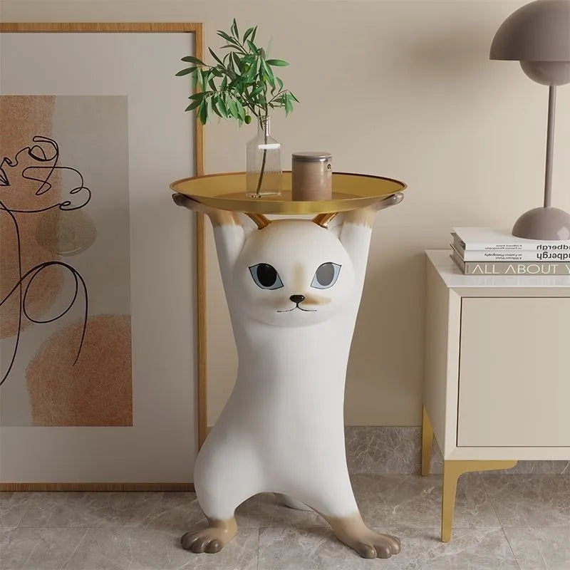 MC THE BLACK DIAMOND MOMO Enchanting Cat Coffee Table with stylish design and sleek finish, perfect for modern living rooms.