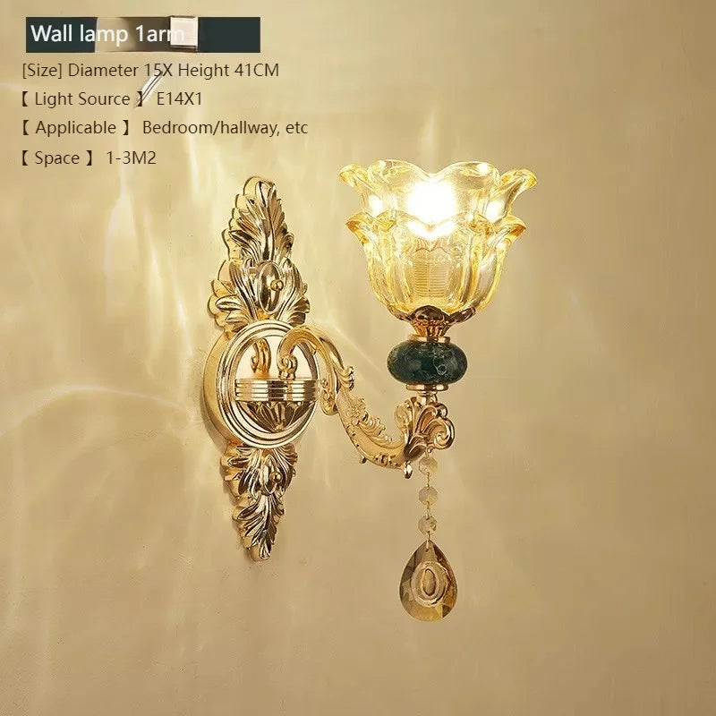 European LED crystal ceramic retro chandelier by MC THE BLACK DIAMOND, featuring elegant crystal accents and vintage-inspired ceramic design.