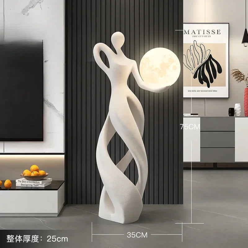 Modern flocking art sculpture by MC THE BLACK DIAMOND, a stylish decorative statue for home decor featuring textured black finish.