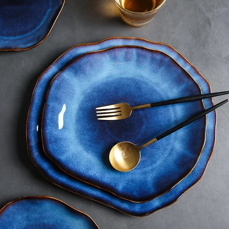 Elegant MC THE BLACK DIAMOND luxury dinnerware set with white plates and bowls, featuring a sophisticated design for upscale dining.
