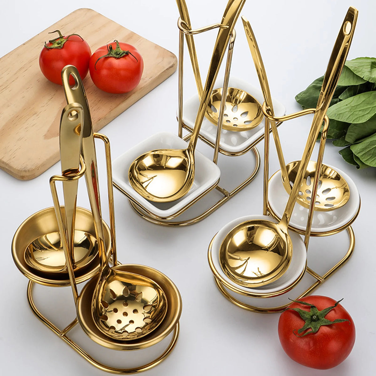MC THE BLACK DIAMOND spoon rest holder for hotpot and kitchen counters, designed to keep utensils clean and organized.
