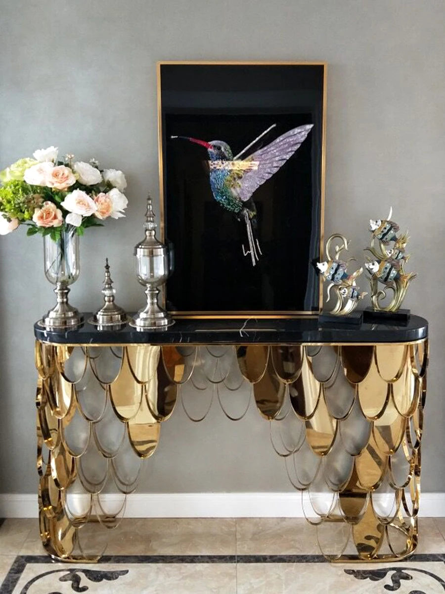 Nordic Beauty Console table by MC THE BLACK DIAMOND, modern living room furniture with sleek design and wooden finish.