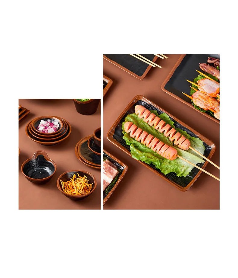 Japanese melamine dinner plate by 𝕄𝕔 𝕋𝕙𝕖 𝔹𝕝𝕒𝕔𝕜 𝔻𝕚𝕒𝕞𝕠𝕟�