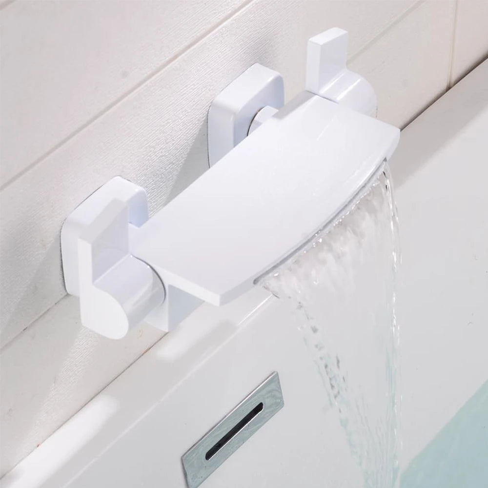 MC The Black Diamond dual control bathtub and shower faucet for hot and cold water, featuring a sleek modern design.