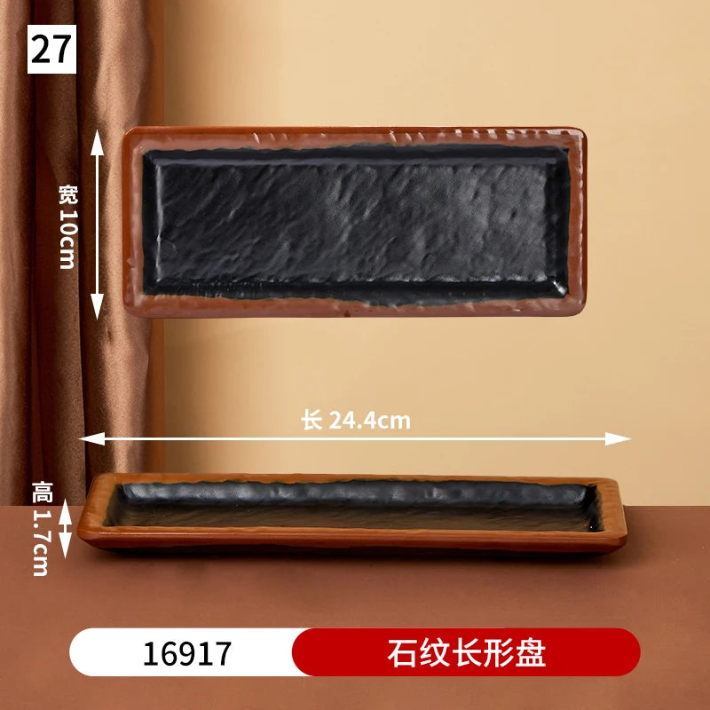 Japanese melamine dinner plate from 𝕄𝕔 𝕋𝕙𝕖 𝔹𝕝𝕒𝕔𝕜 𝔻𝕚𝕒𝕞𝕠𝕟�