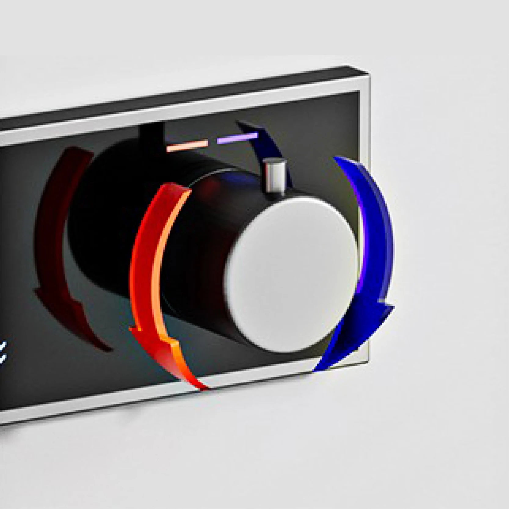 MC THE BLACK DIAMOND LED digital display shower system with 3 spray modes showing modern shower head and control panel.