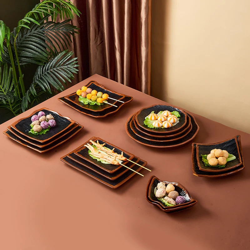 Japanese Melamine dinner plate by 𝕄𝕔 𝕋𝕙𝕖 𝔹𝕝𝕒𝕔𝕜 𝔻𝕚𝕒𝕞𝕠𝕟�