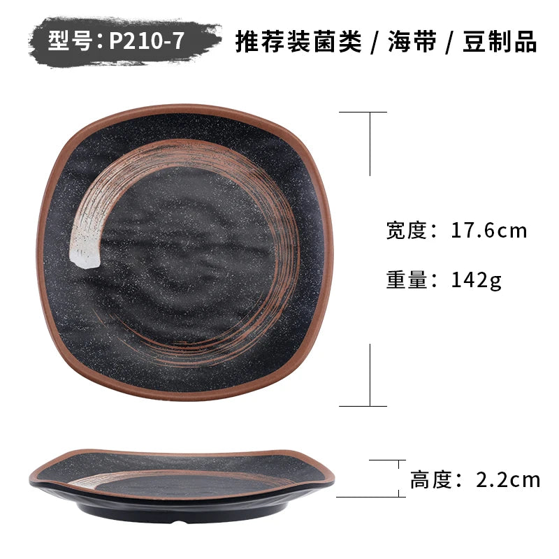 Melamine dinner plate set by 𝕄𝕮 𝕋𝕙𝕖 𝔹𝕝𝕒𝕔𝕜 𝔻𝕚𝕒𝕞𝕠𝕟�