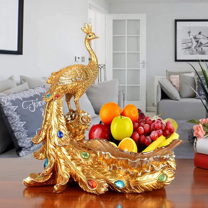 Decorative fruit plate by MC THE BLACK DIAMOND, desktop storage snack tray with colorful fruit design for home or office decor.